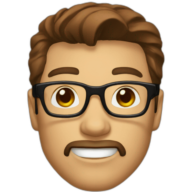 iron man with glasses emoji