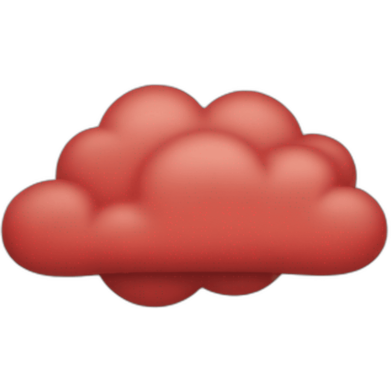 A red cloud emoji