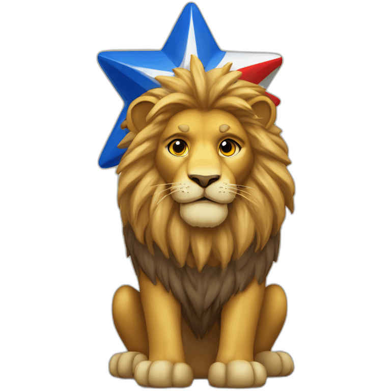 czech lion with David's star emoji