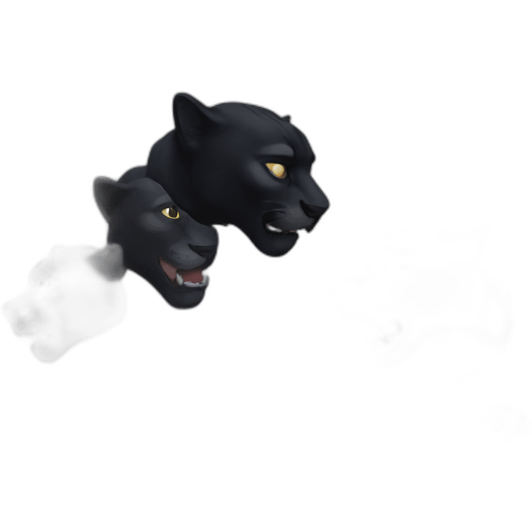 black panther head emoji