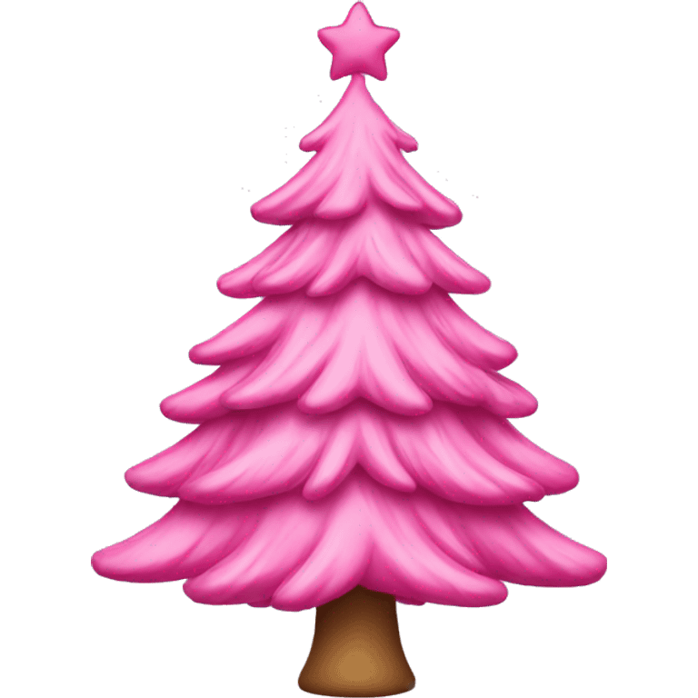 pink christmas tree  emoji