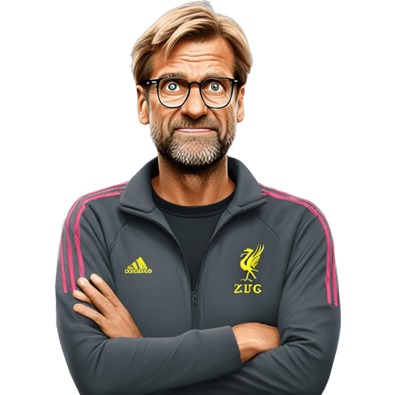 Jurgen Klopp shoulder shrug don't know emoji