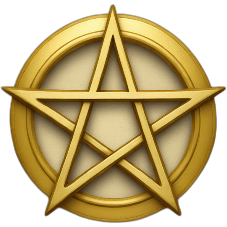 gold pentagram emoji