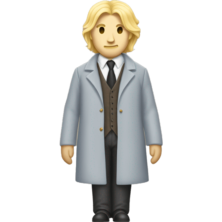 Nearly Headless Nick from Harry Potter with blonde hair and blonde mustache emoji