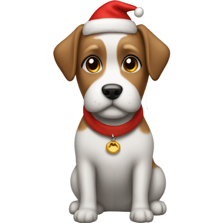 Dog maltés word santa clothes  emoji