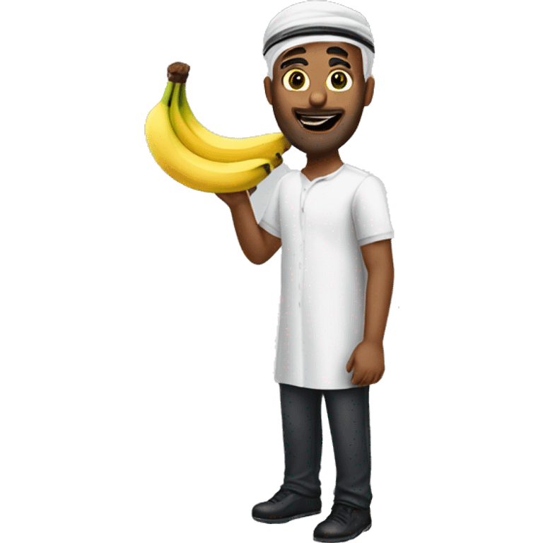 Dubai man throw away banana emoji