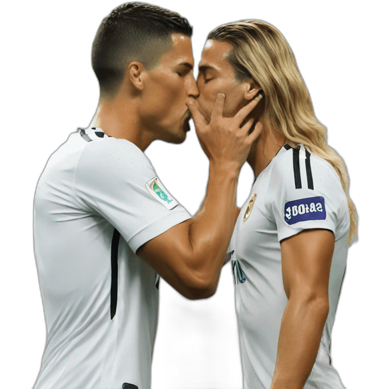 Ishowspeed kissing Ronaldo emoji