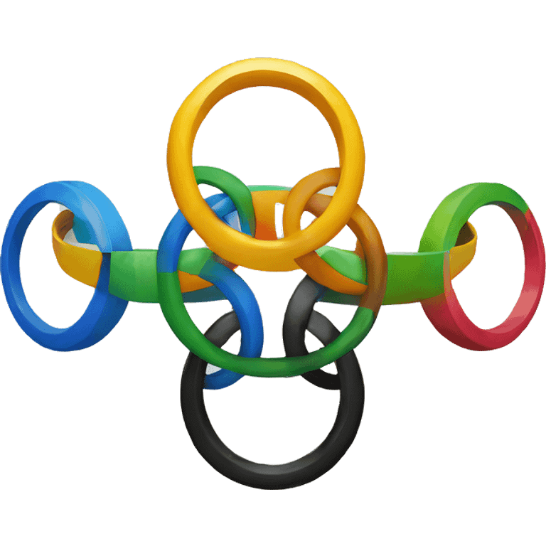 Olympics rings with nike logo emoji