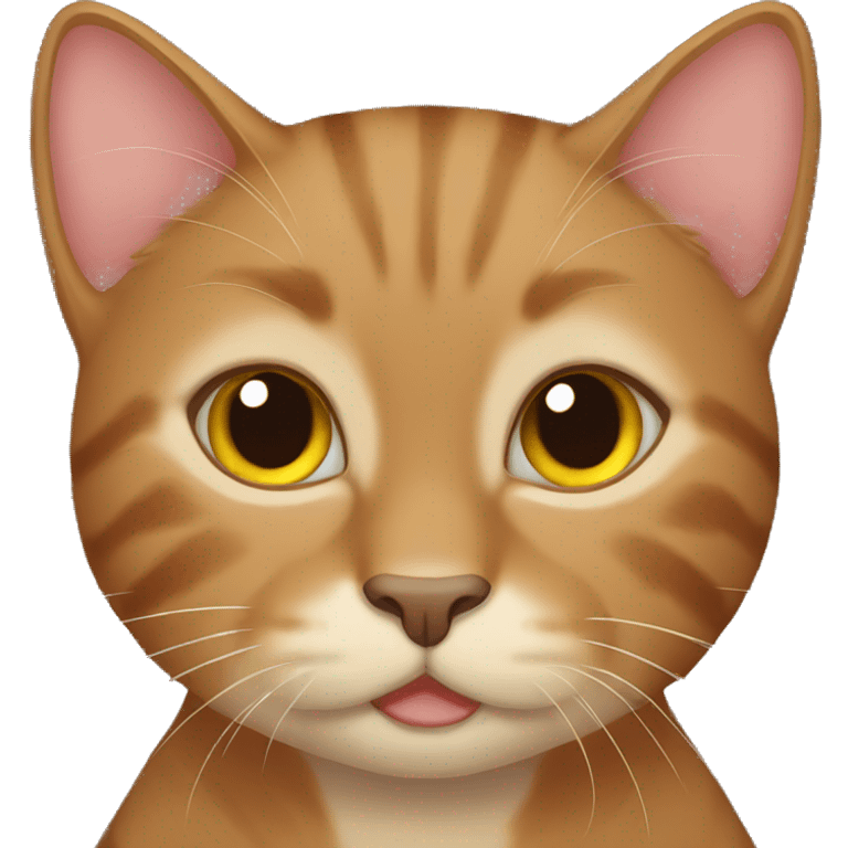 Brown cat emoji