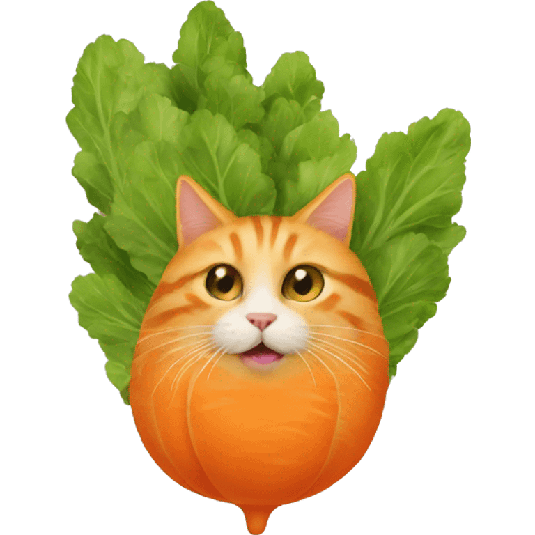 Carrot cat emoji