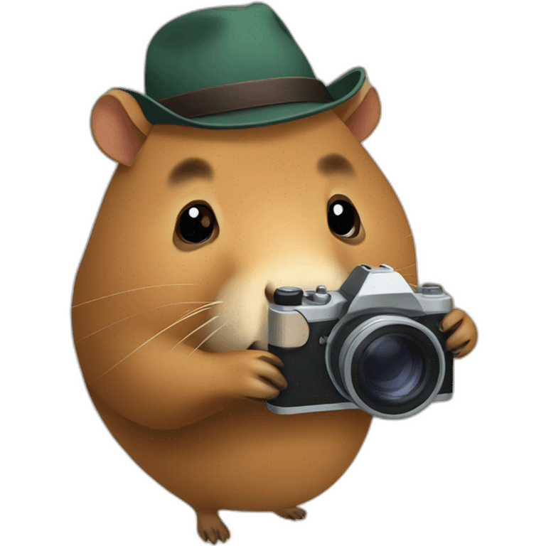 capybara with camera emoji