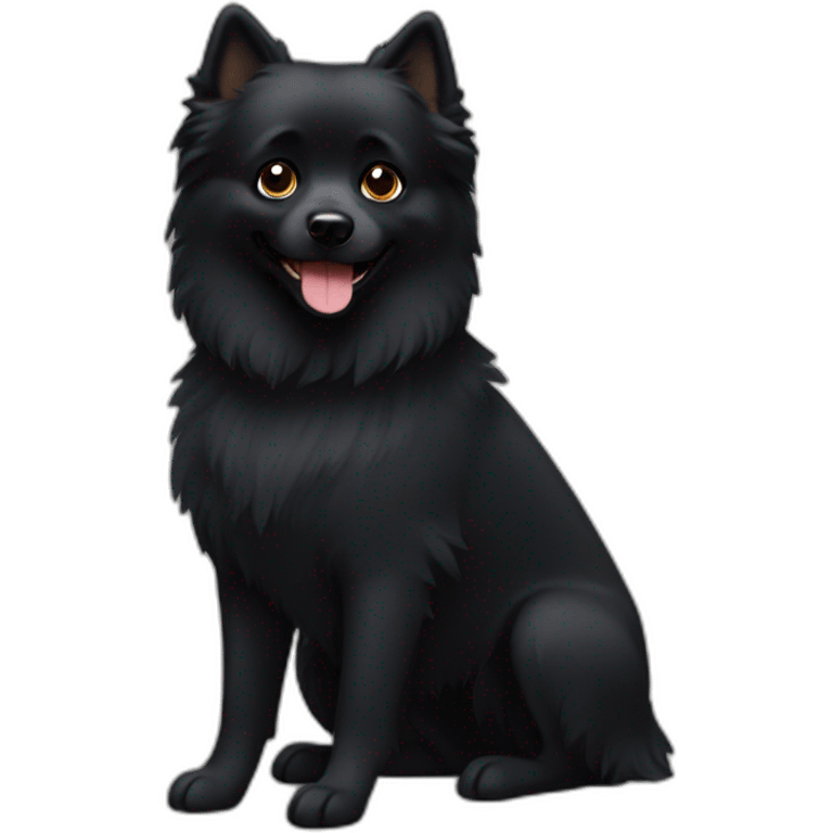 black spitz emoji