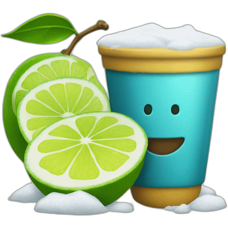 tejuino con nieve de limon emoji