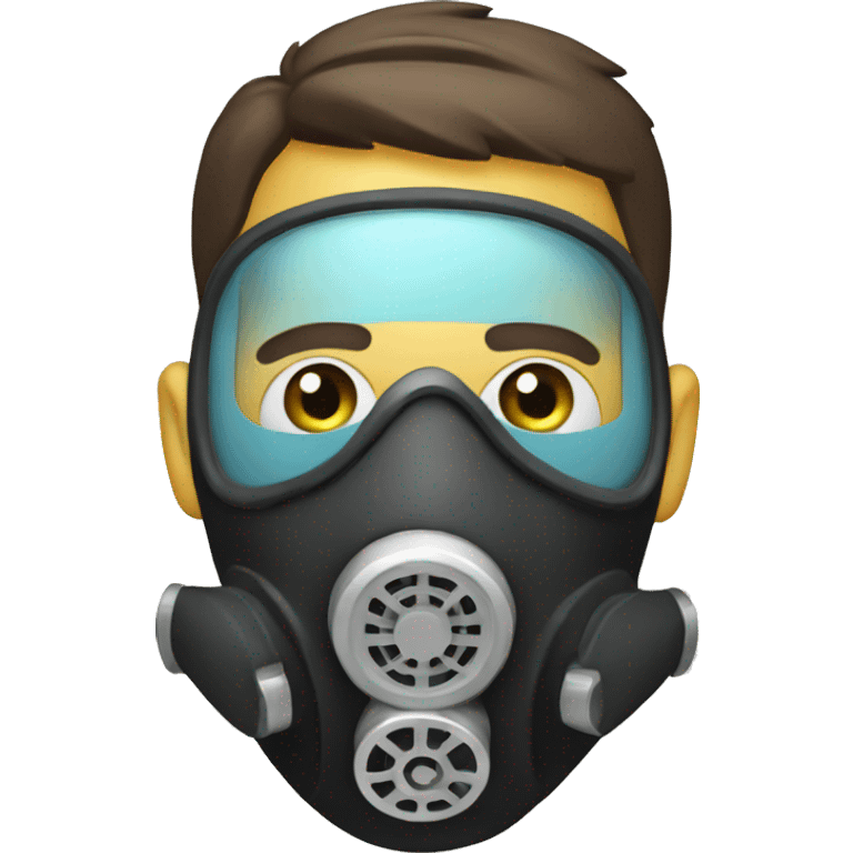 gaz mask with one central filter emoji