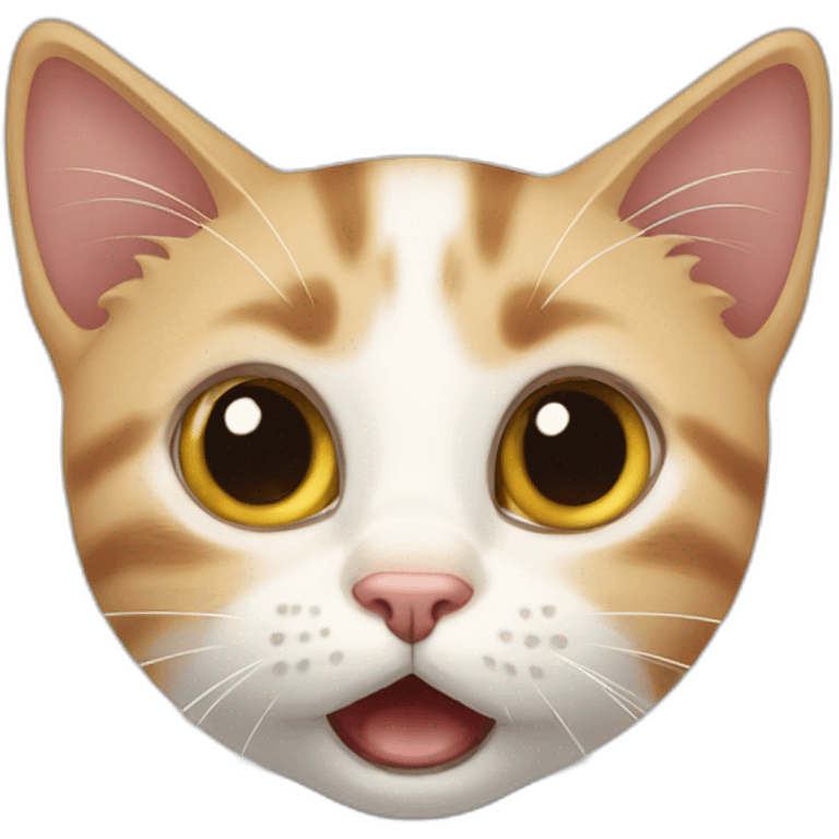 Shocked kitten  emoji