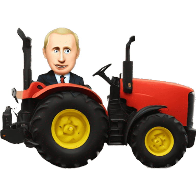 Putin on tractor  emoji