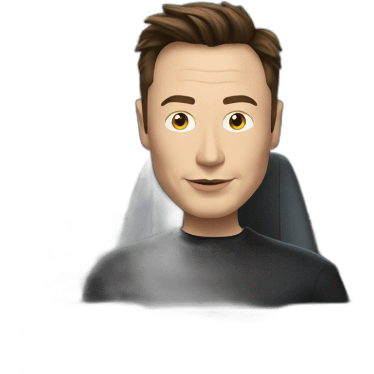 elon musk in a cyber truck. emoji