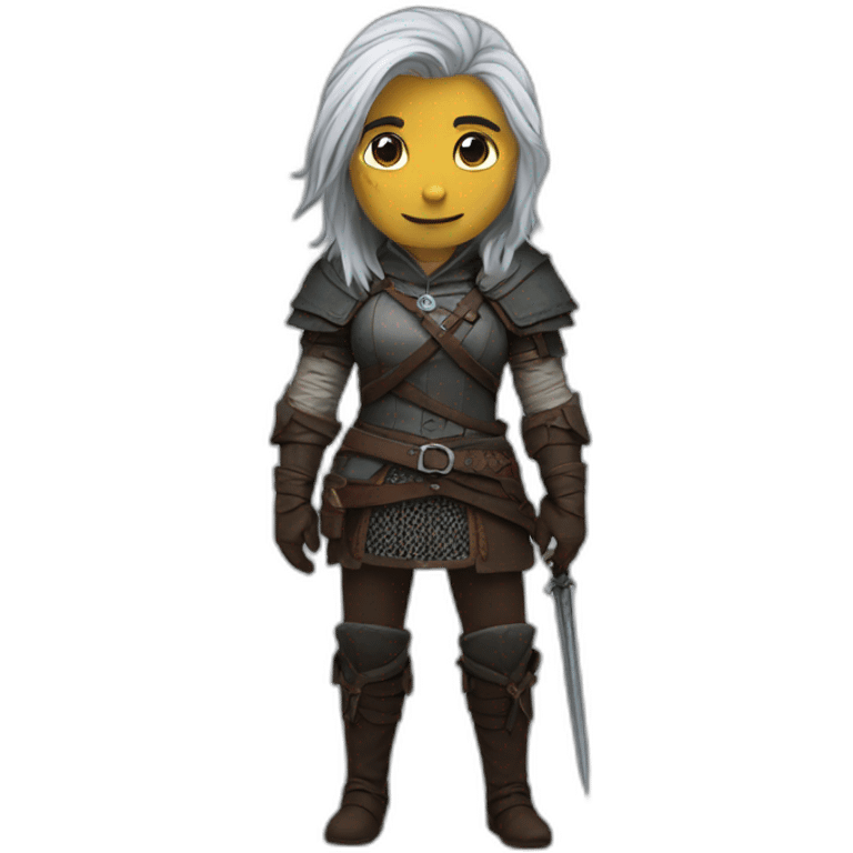 The witcher with Enifee emoji