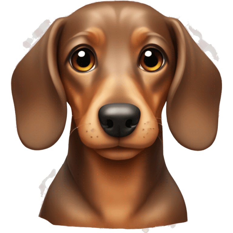 Cute dachshund with a plaid emoji