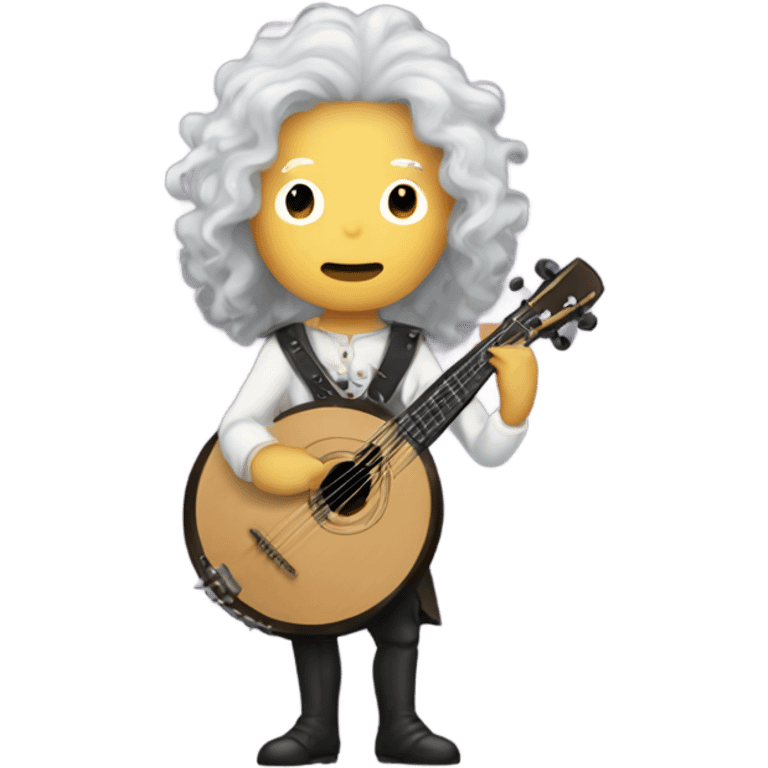 Vivaldi standing chibi banjo wig questioning emoji