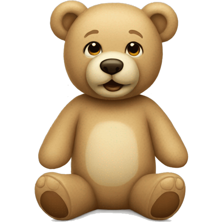 beige teddy bear emoji