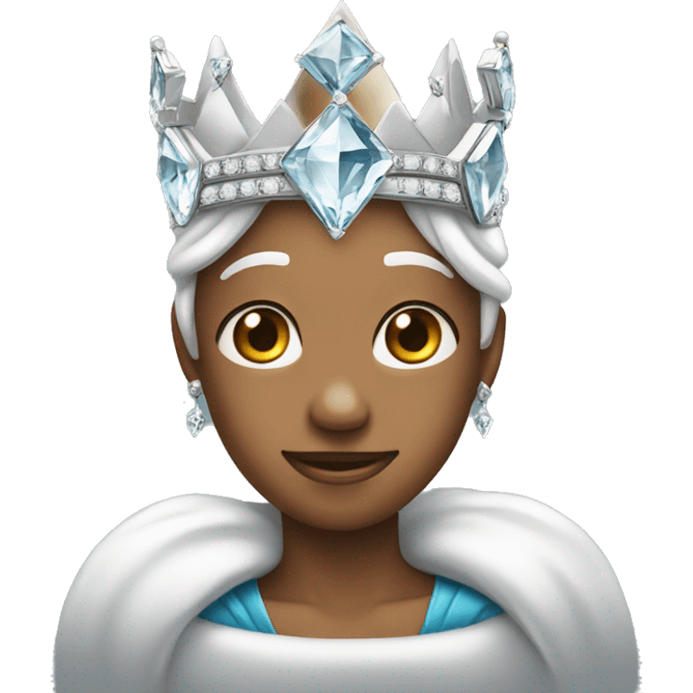 Diamond wearing a crown emoji