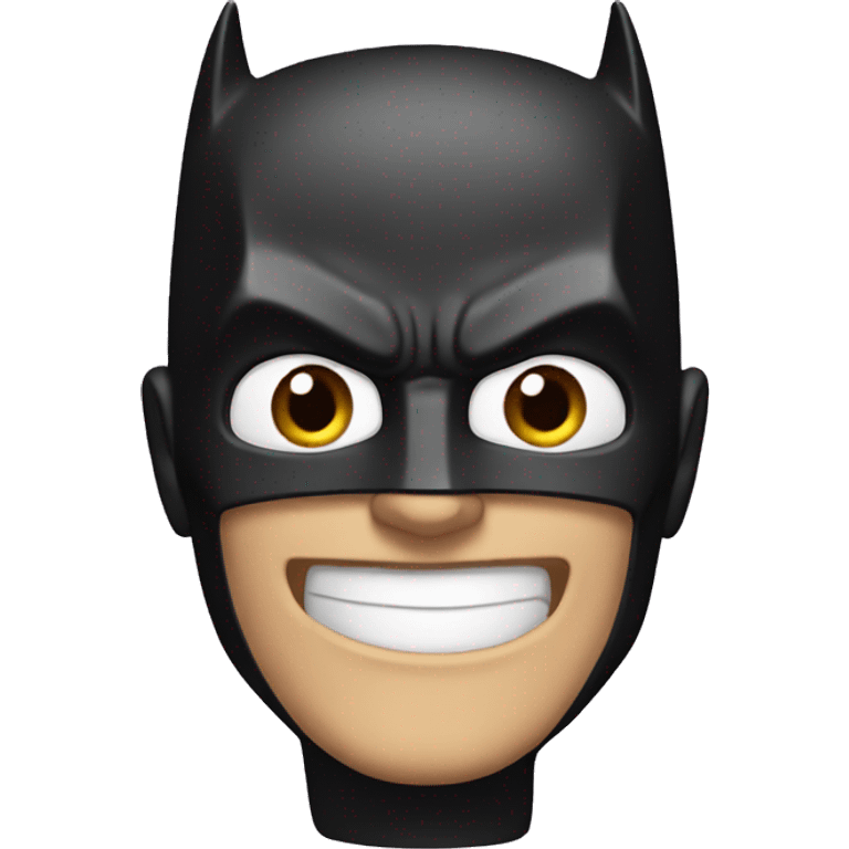 Smiling batman emoji