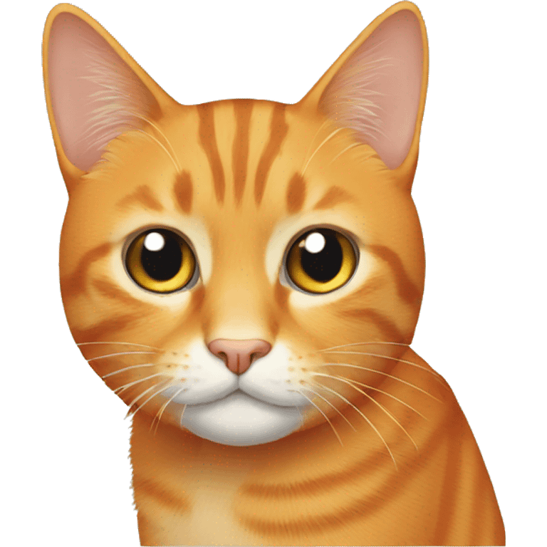 A poor orange cat  emoji