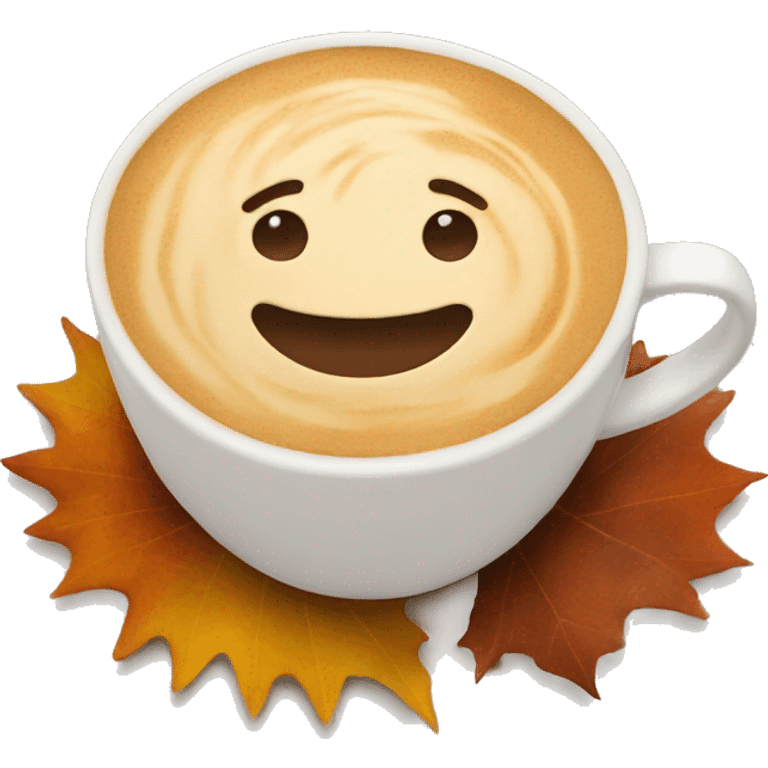 autumn latte emoji