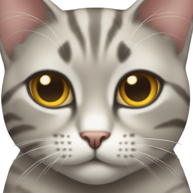 Emoji ios cat portrait close up  emoji