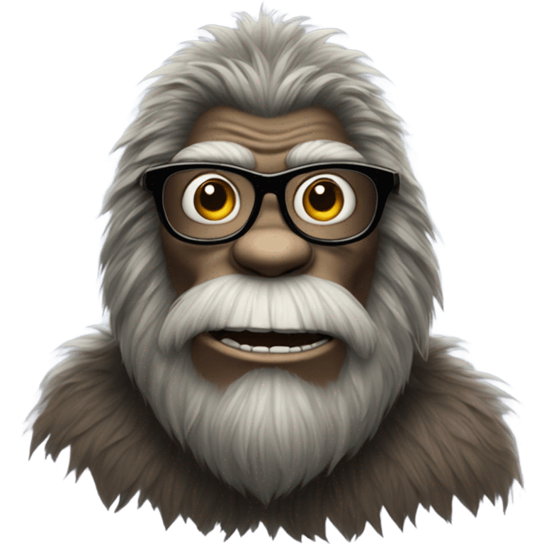 Big foot with glasses emoji