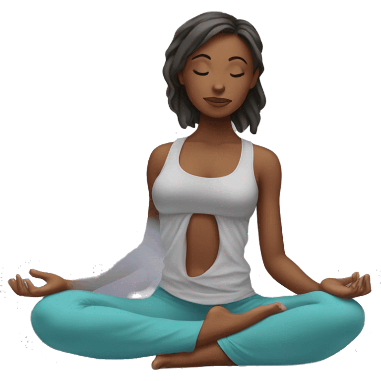 Yoga girl  emoji