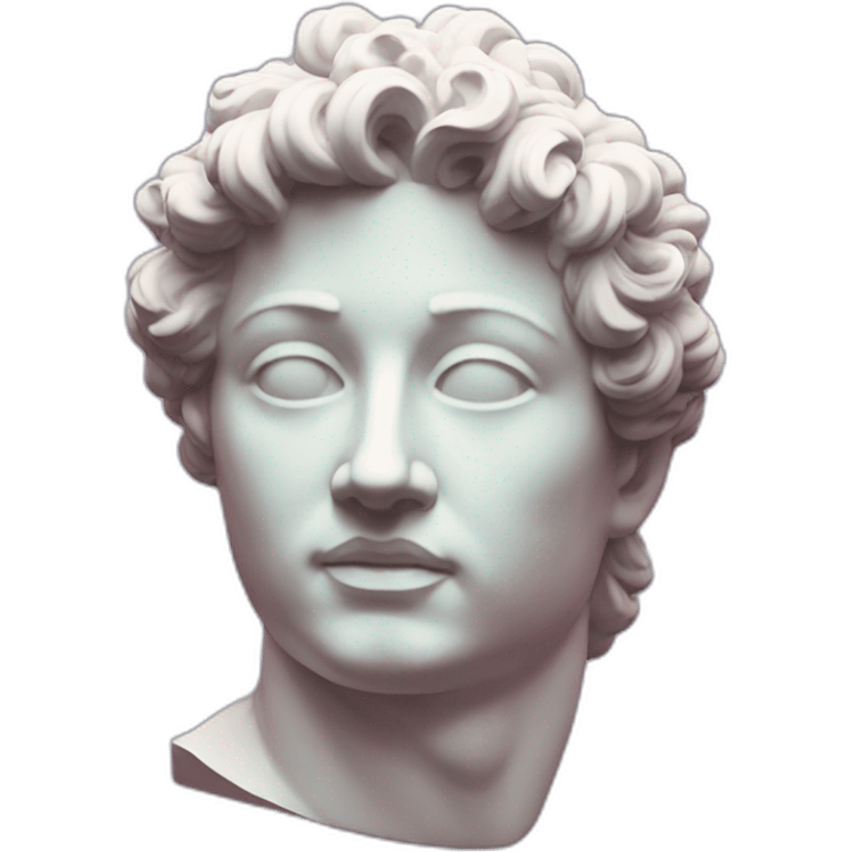 Statue, vaporwave emoji