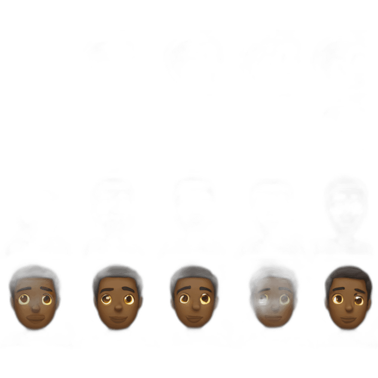 black man reflexion emoji