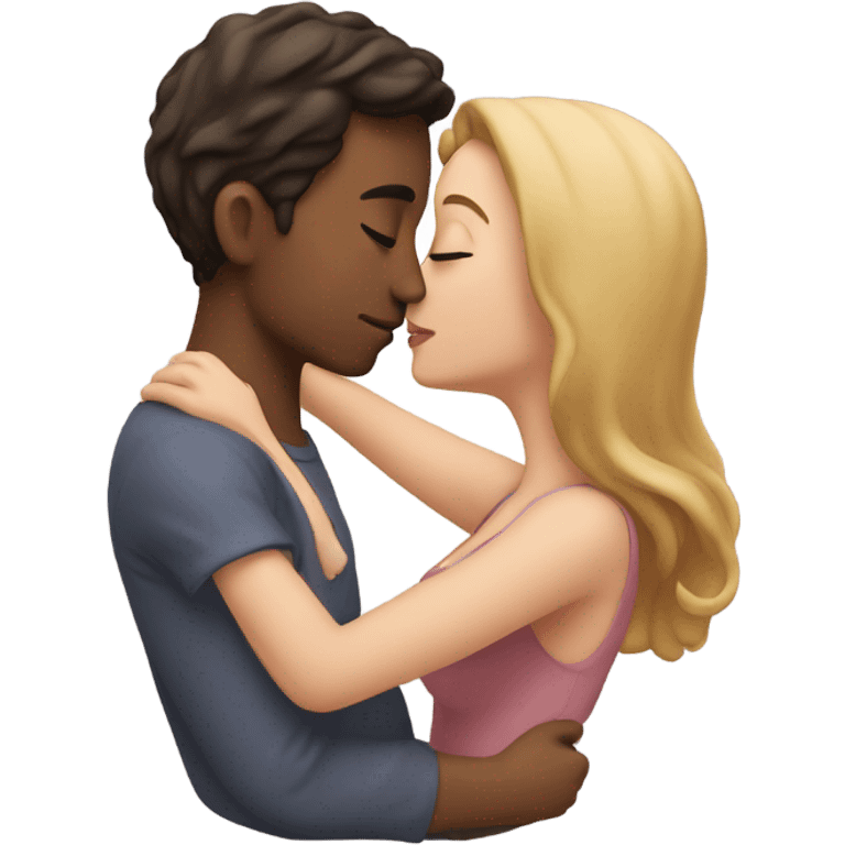 Couple kiss emoji