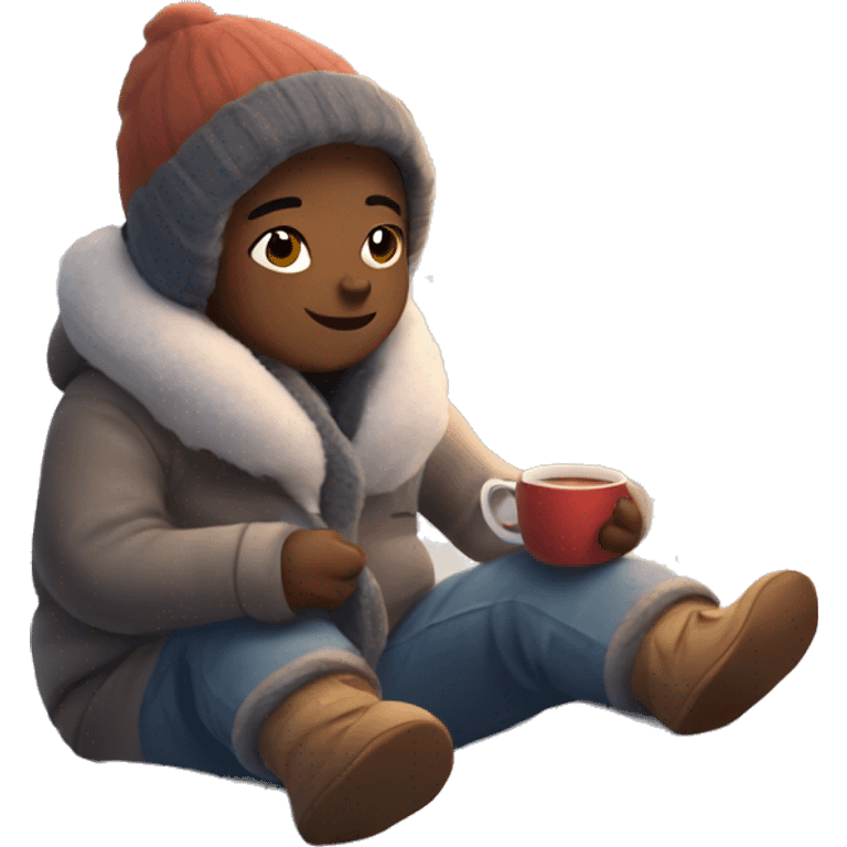 Cozy winter vibes  emoji