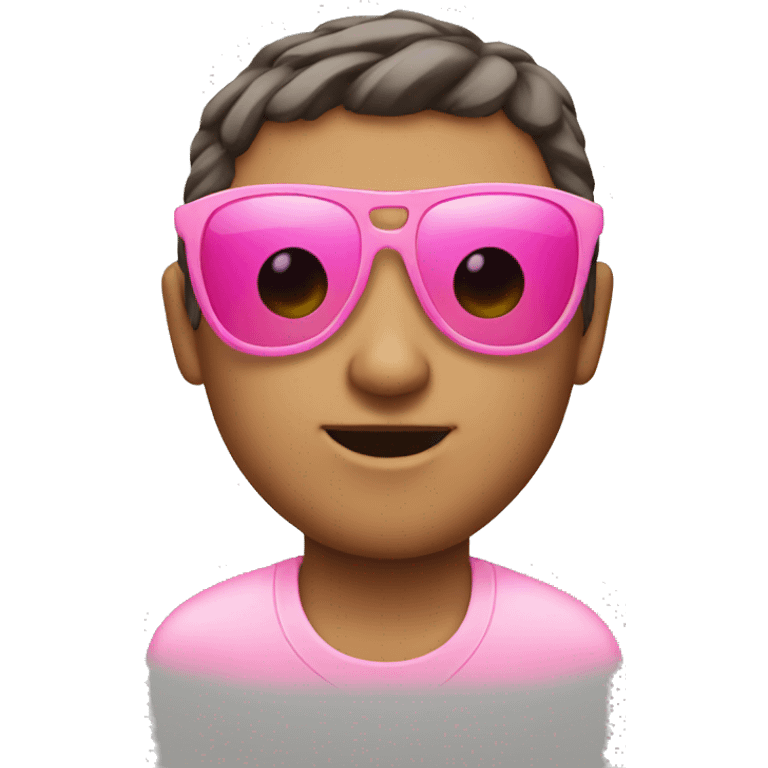 Pink sunglasses  emoji