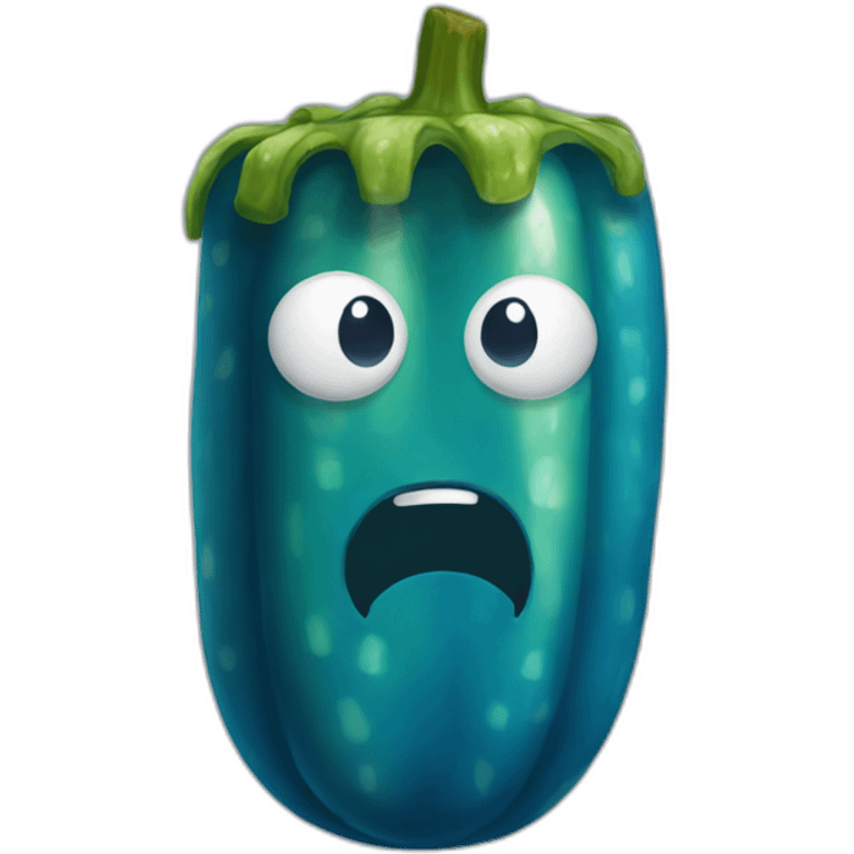 blue-pickle emoji