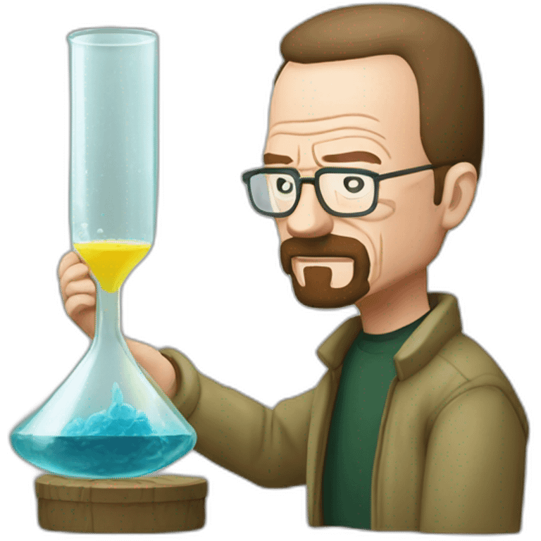 walter white making glass with jesse pinkman emoji