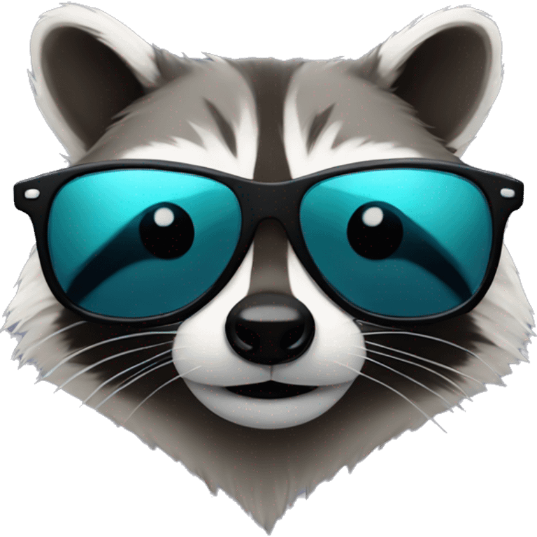 raccoon with sunglasses emoji