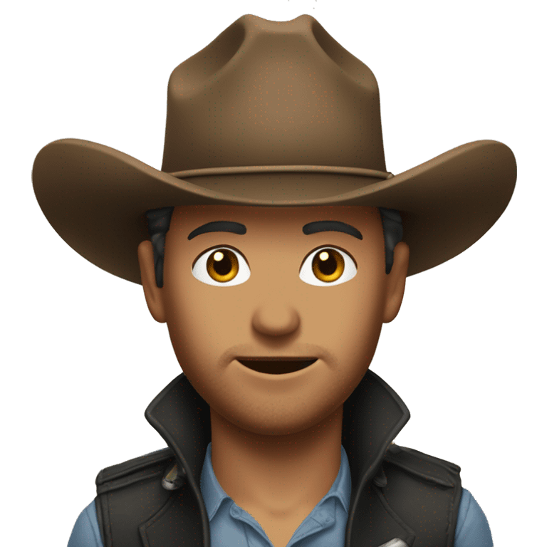 Raphaël Glucksmann with cow-boy hat emoji