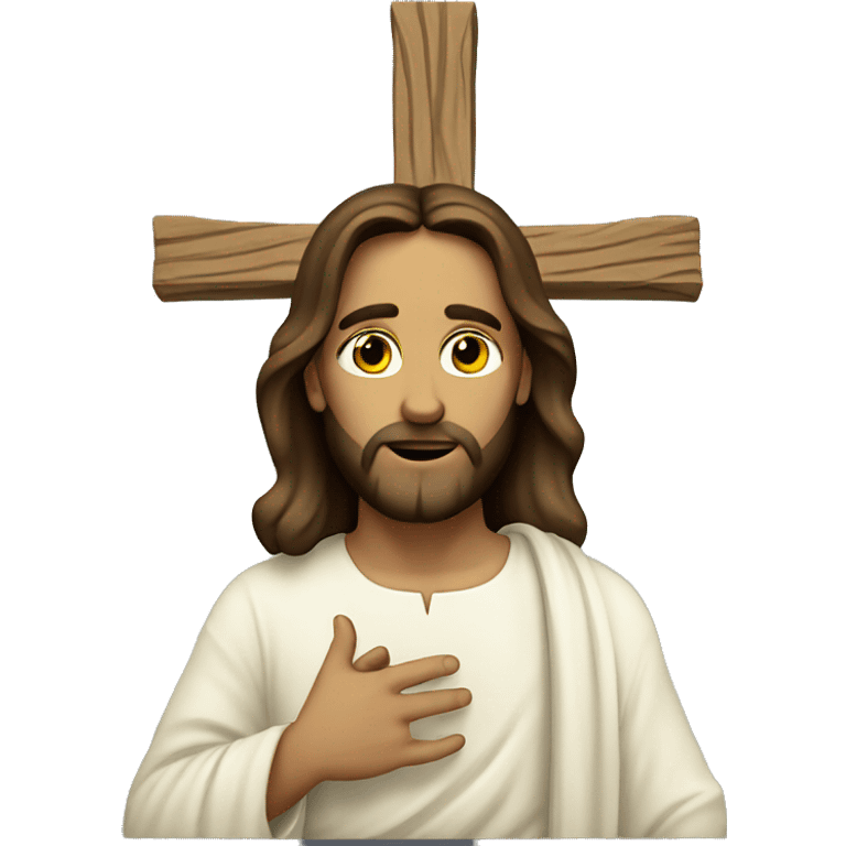 Jesus with a cross  emoji