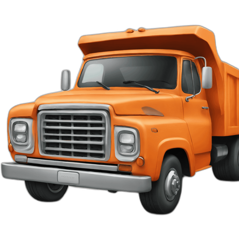 orange truck emoji