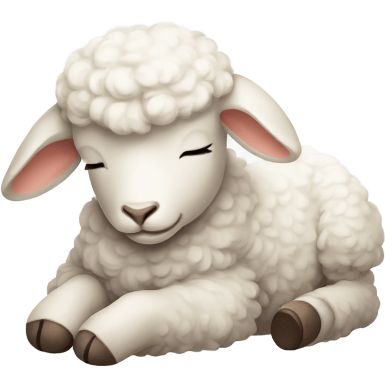 Sleepy lamb emoji