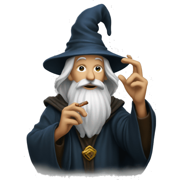 Wizard smoking  emoji