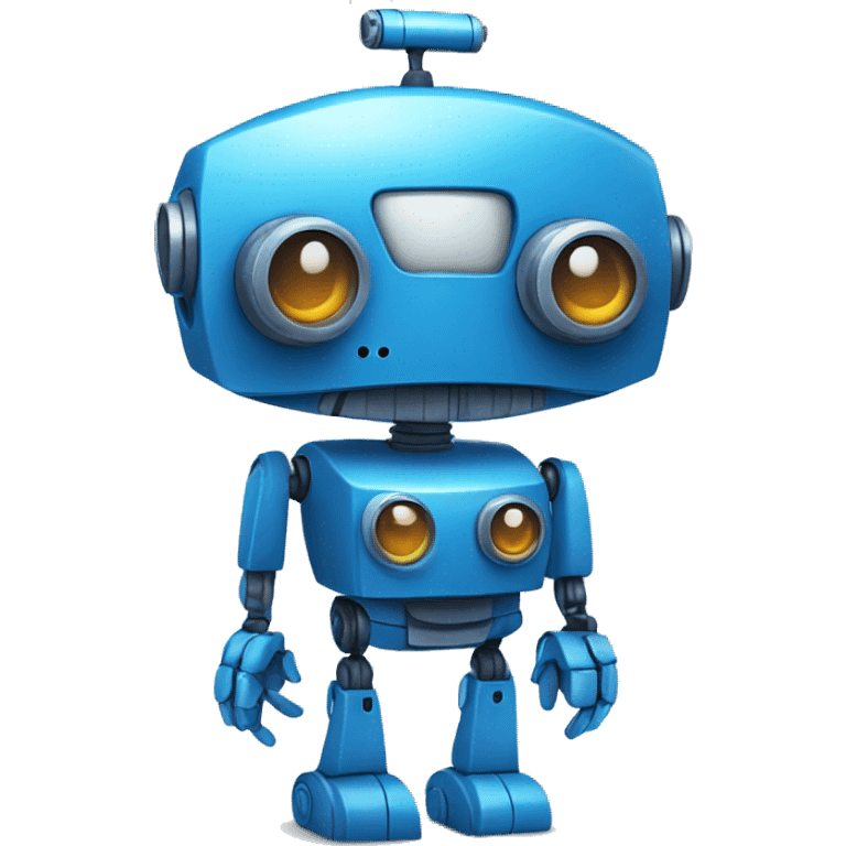 blue robot emoji