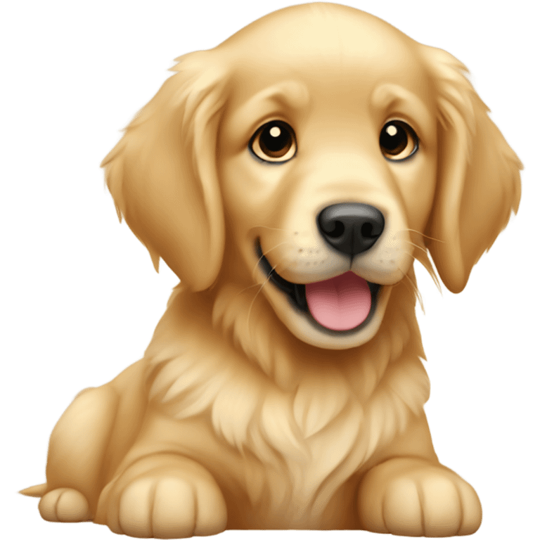 Golden retriever puppy emoji