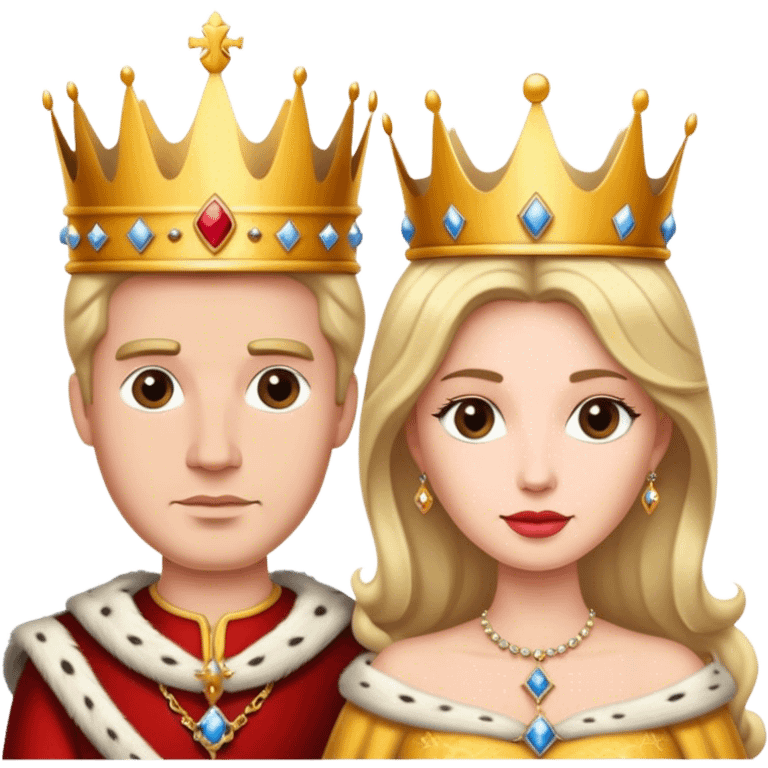 king and queen crown emoji