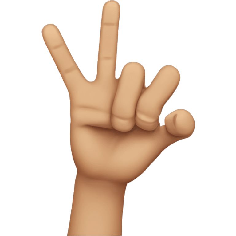 two last fingers emoji