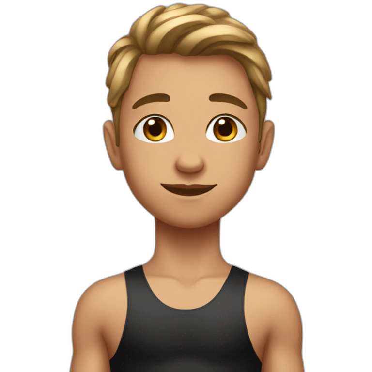 boy in beautiful gym leotard emoji